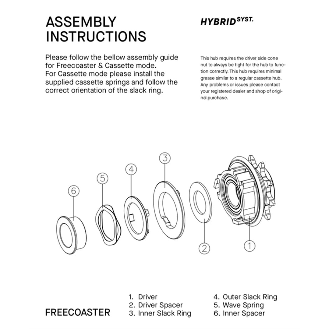 FREECOASTER / CASSETTE ECLAT SHIFT HYBRID SYSTEM