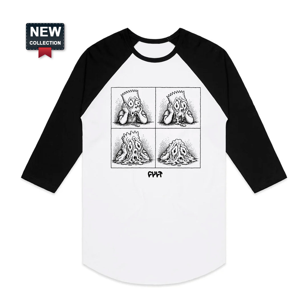 CAMISETA 3/4 MELTED RAGLAN